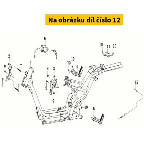 Lock Cable. Seat S0402020-LB1-00