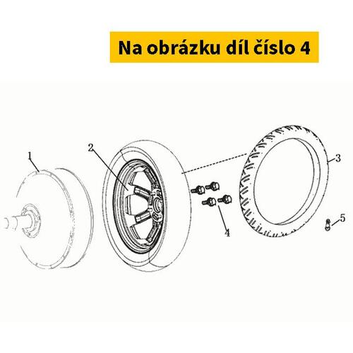 Mounting Bolt. Motor Rim S1206010-LB1-00