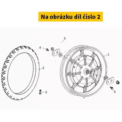 Rear Tyre(110/70-17.Tubeless) S42701-QSM-C01