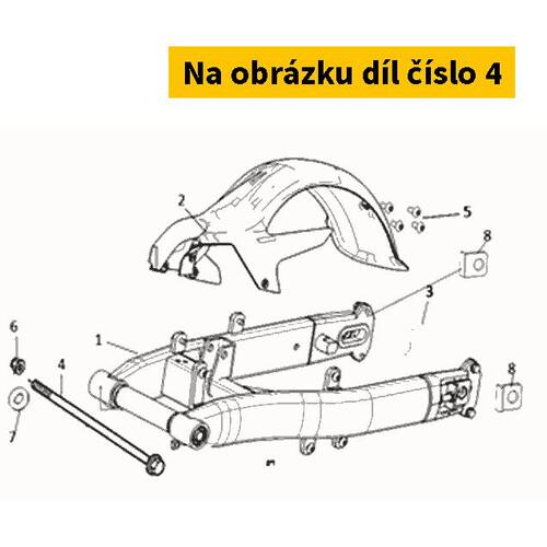 Fr.Wheel Axle. M12x1.25. S44301-QSM-A00