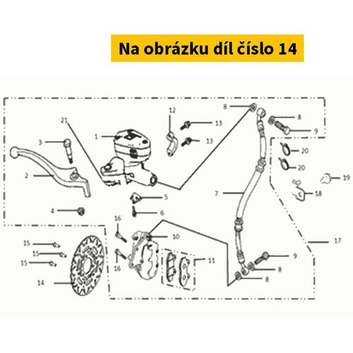 Brake disc front SUPER SOCO TS 2020-2021 S45251-QSM-A101