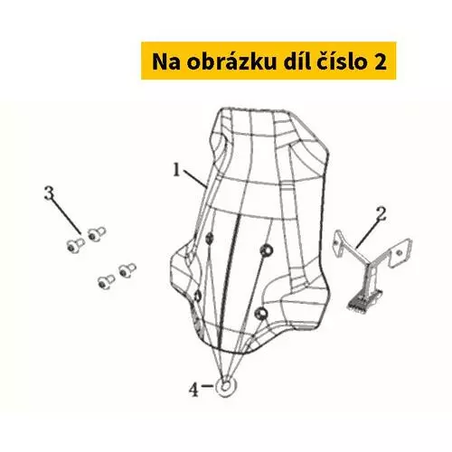 Bracket.Windshield S64111-TBG-C00