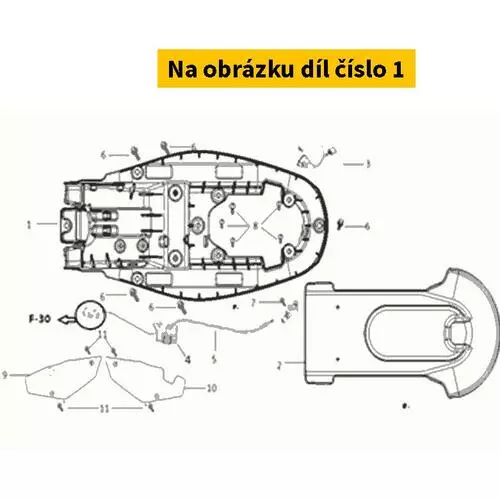 Cushion Lower Shield S80101-QSM-C00