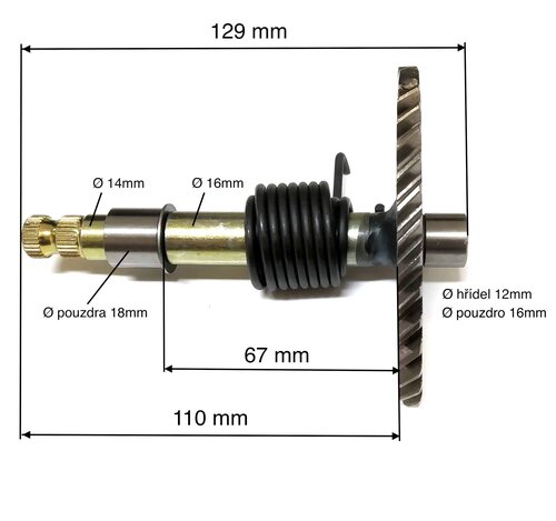 Startovací segment 129mm