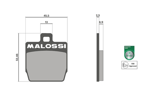 Brzdové destičky 0280 Malossi -- Sport