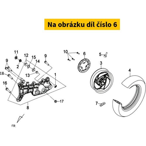 Brake disc rear SYM Joyride 125-200 2016-2021 43121-H9A-000-KB