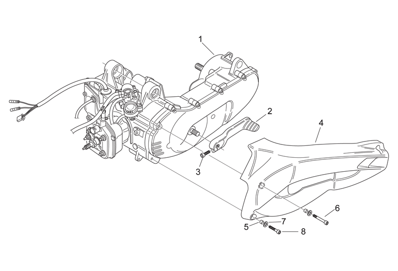 Motor, sady těsnění