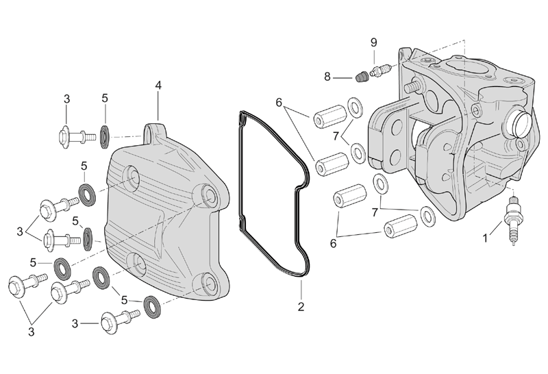 Kryt ventilů (ext termostat)