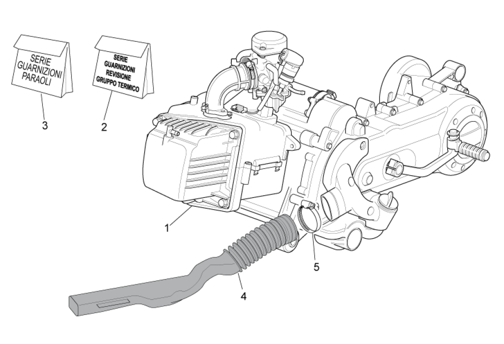 Motor, sady těsnění