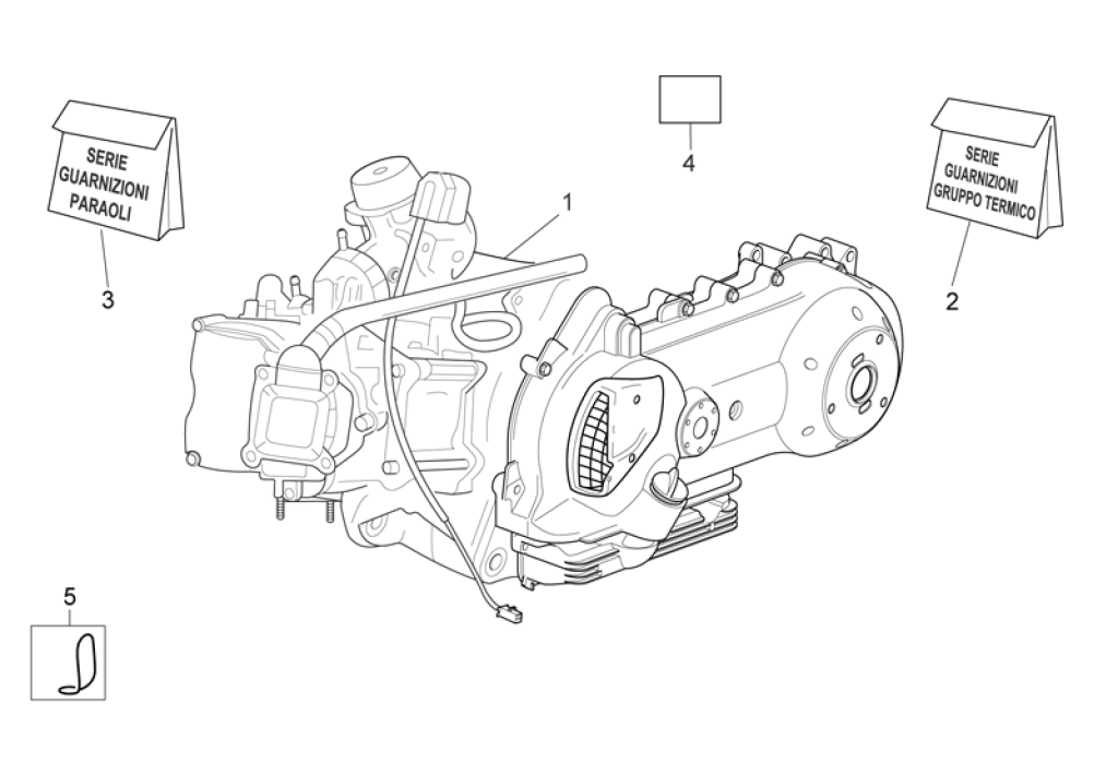 Motor, sady těsnění