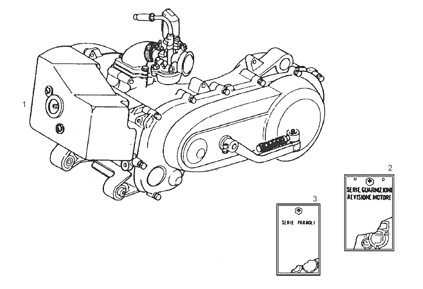 Motor, sady těsnění