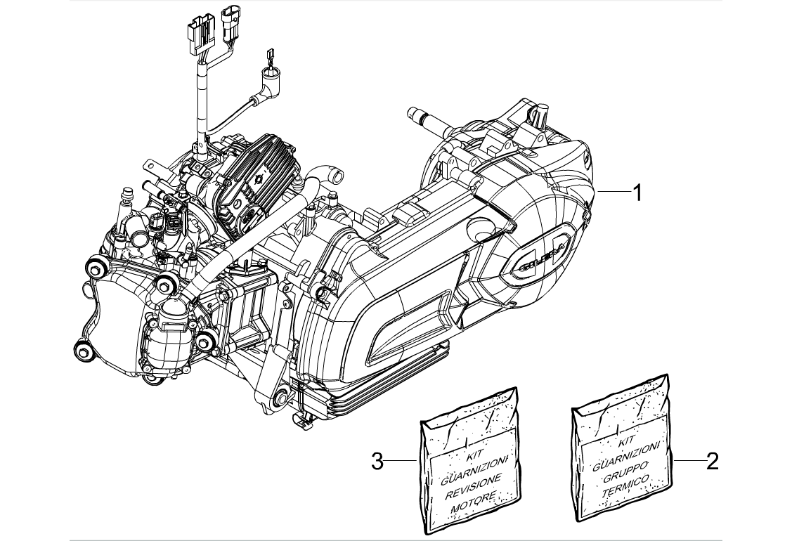 Motor, sady těsnění