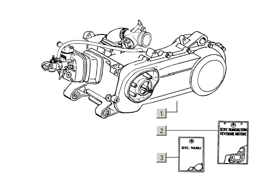 Motor, sady těsnění