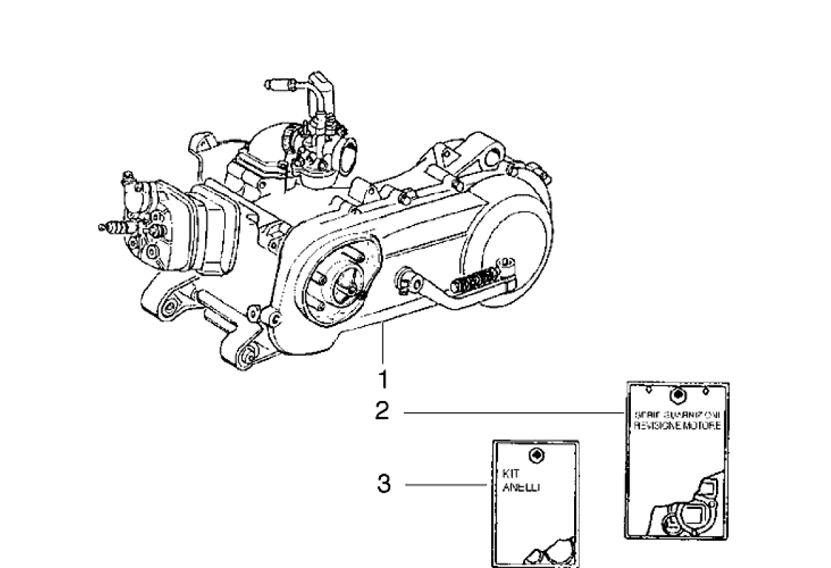 Motor, sady těsnění