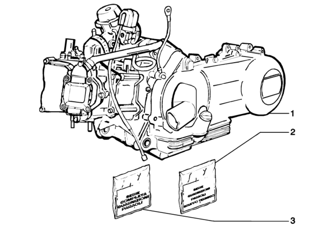 Motor, sady těsnění