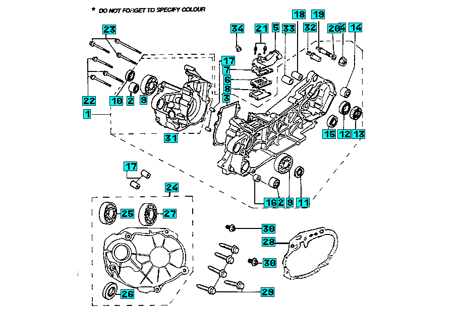 Blok motoru (do č. motoru 10891263)