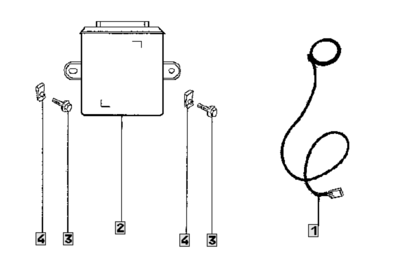 Imobilizer, antena