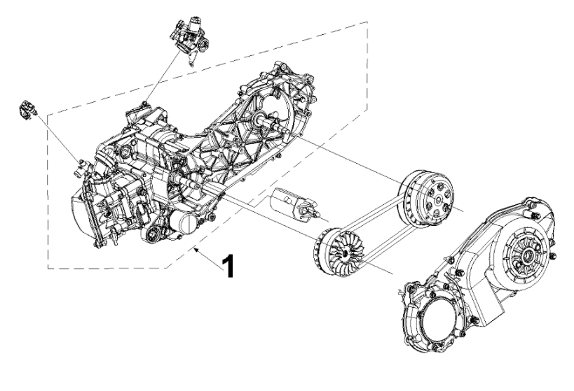 Motor, sady těsnění