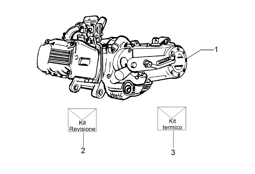 Motor, sady těsnění