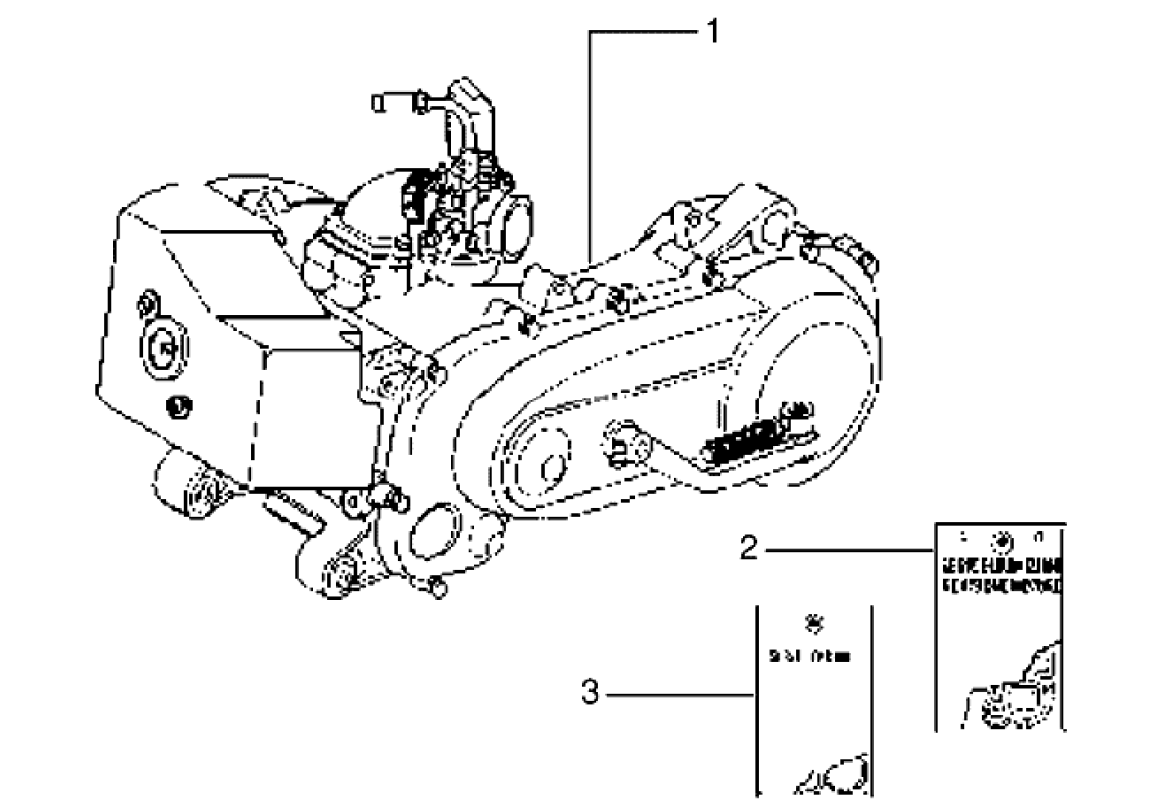 Motor, sady těsnění