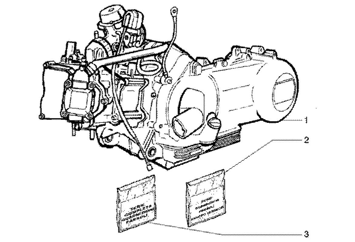 Motor, sady těsnění