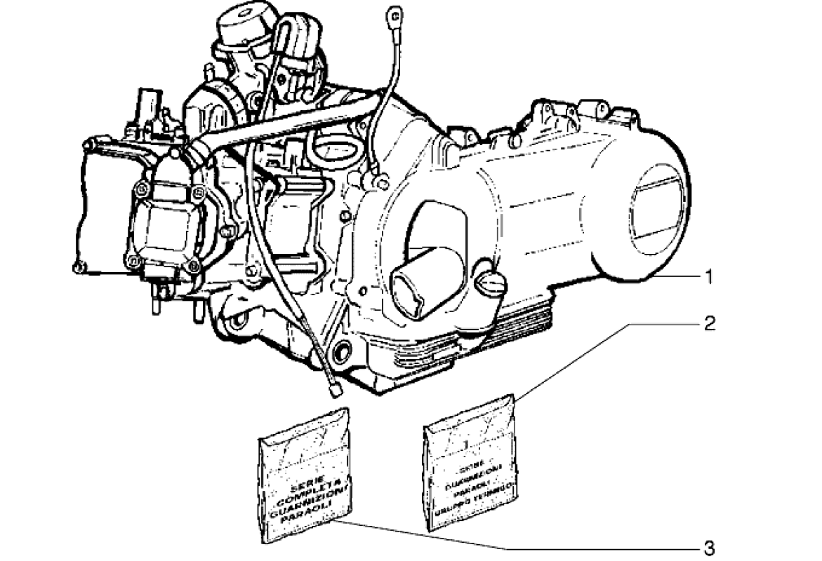 Motor, sady těsnění