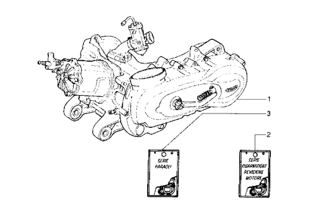 Motor, sady těsnění