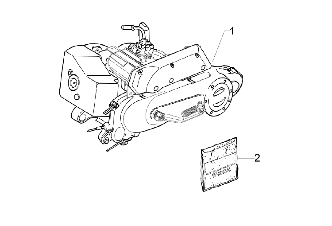 Motor, sady těsnění