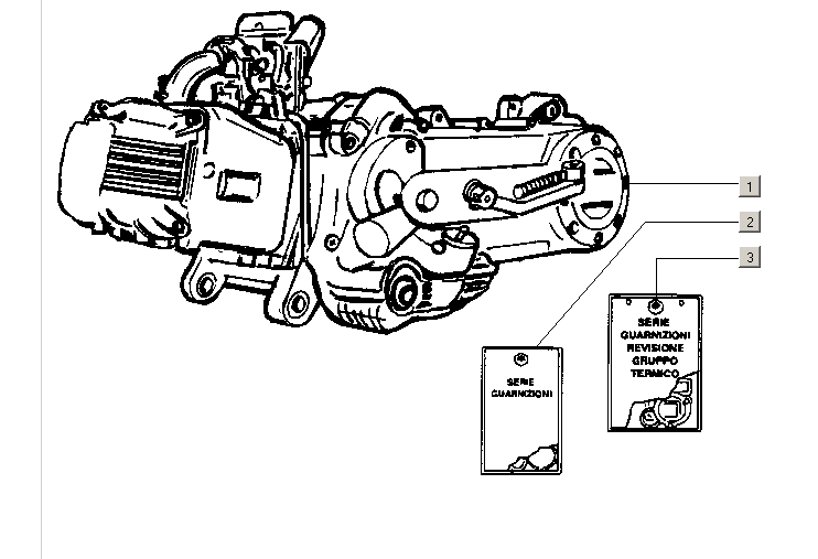 Motor, sady těsnění