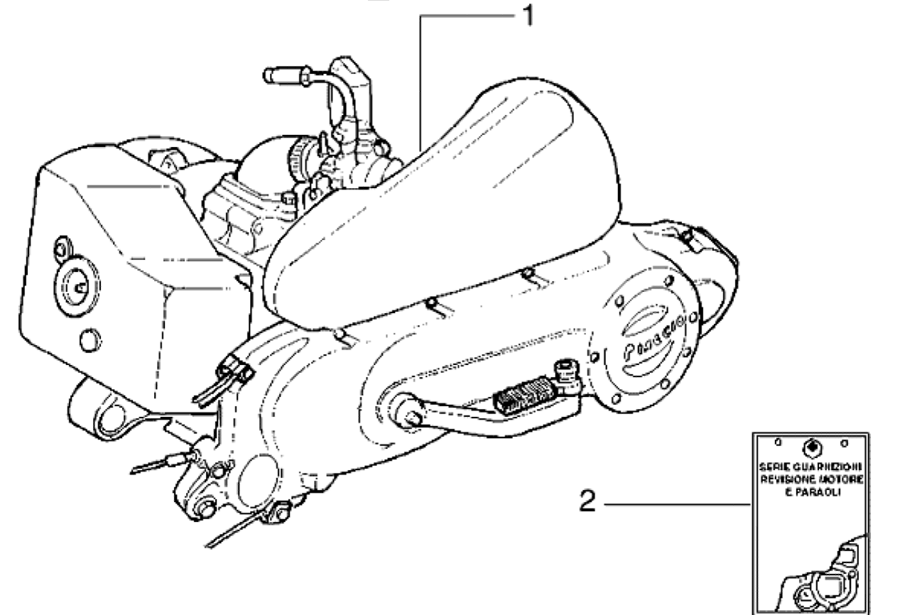 Motor, sady těsnění