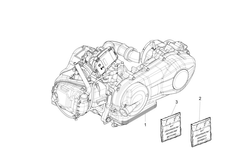 Motor, sady těsnění