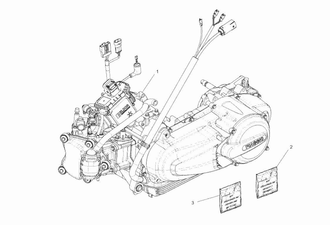 Motor, sady těsnění