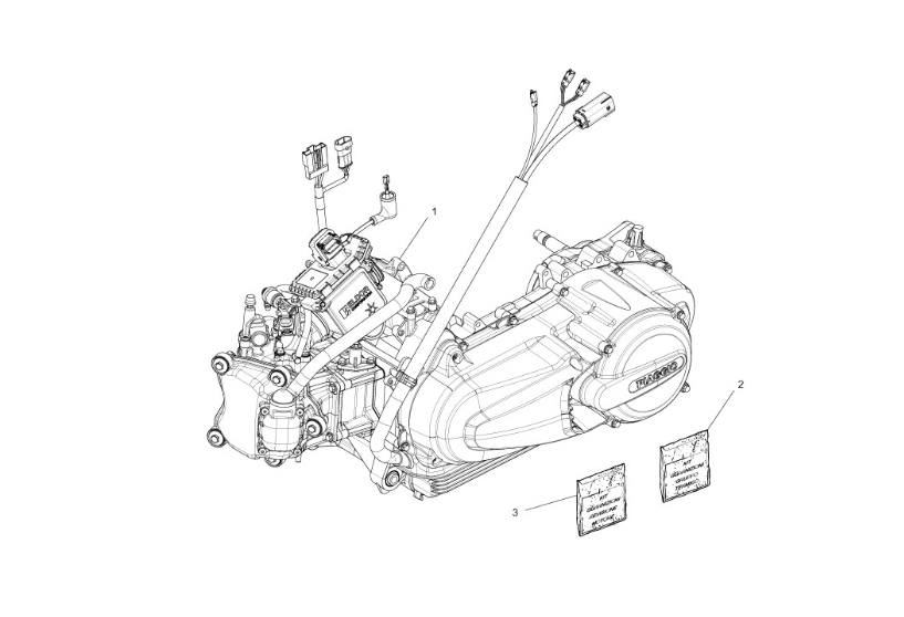 Motor, sady těsnění