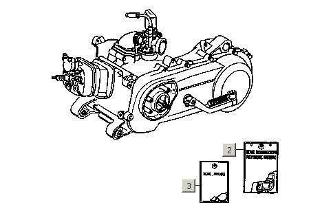 Motor, sady těsnění