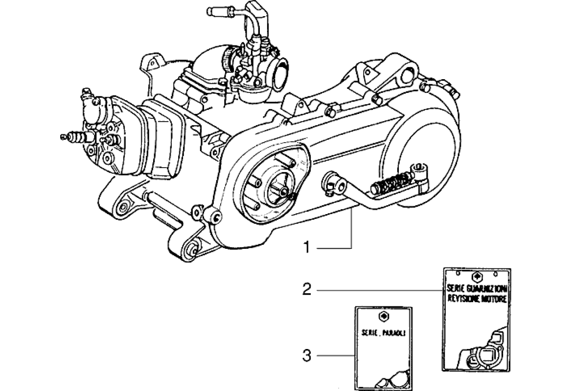 Motor, sady těsnění