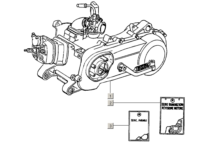 Motor, sady těsnění