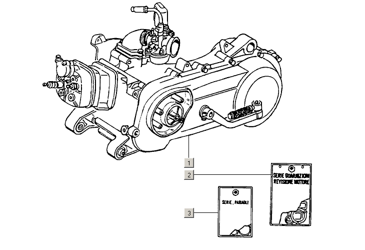 Motor, sady těsnění