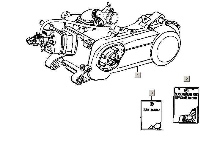 Motor, sady těsnění