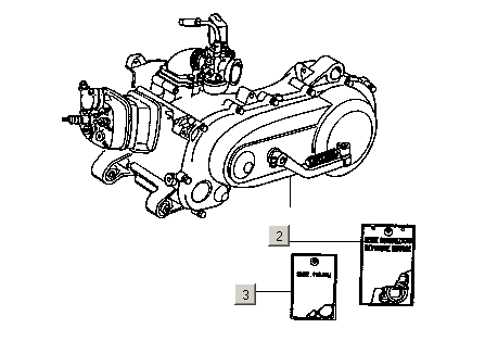 Motor, sady těsnění