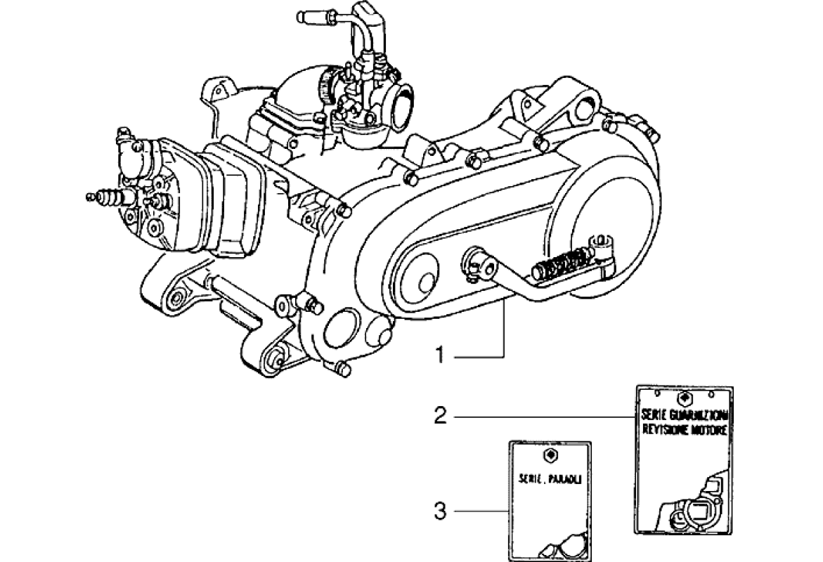 Motor, sady těsnění