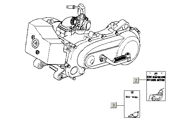 Motor, sady těsnění