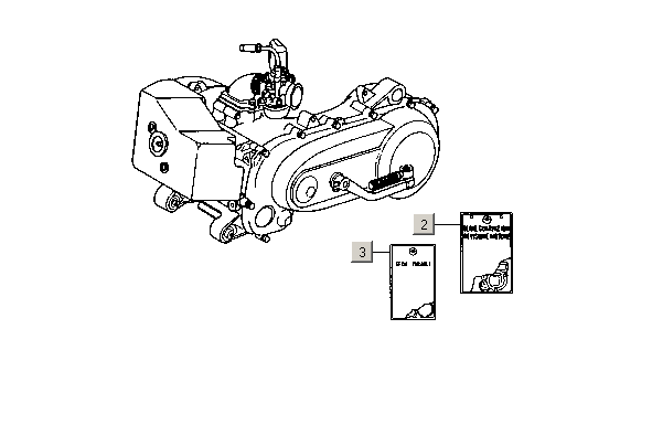 Motor, sady těsnění