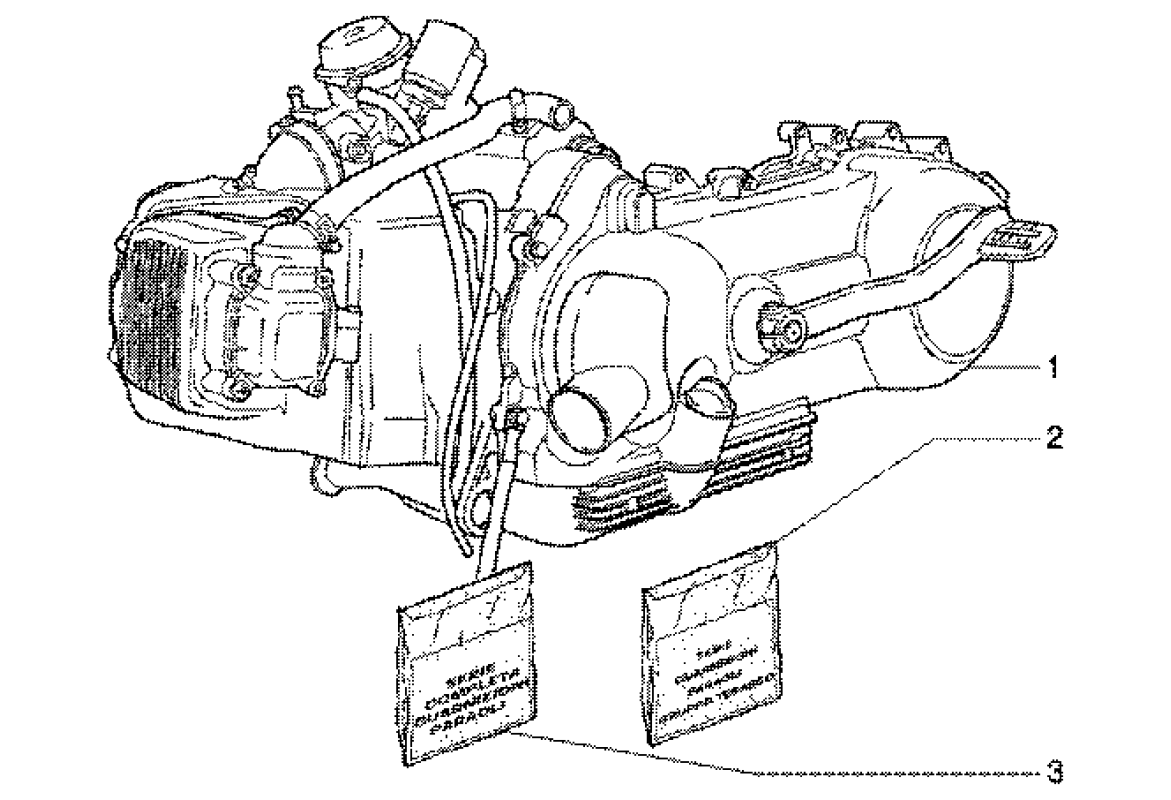 Motor, sady těsnění