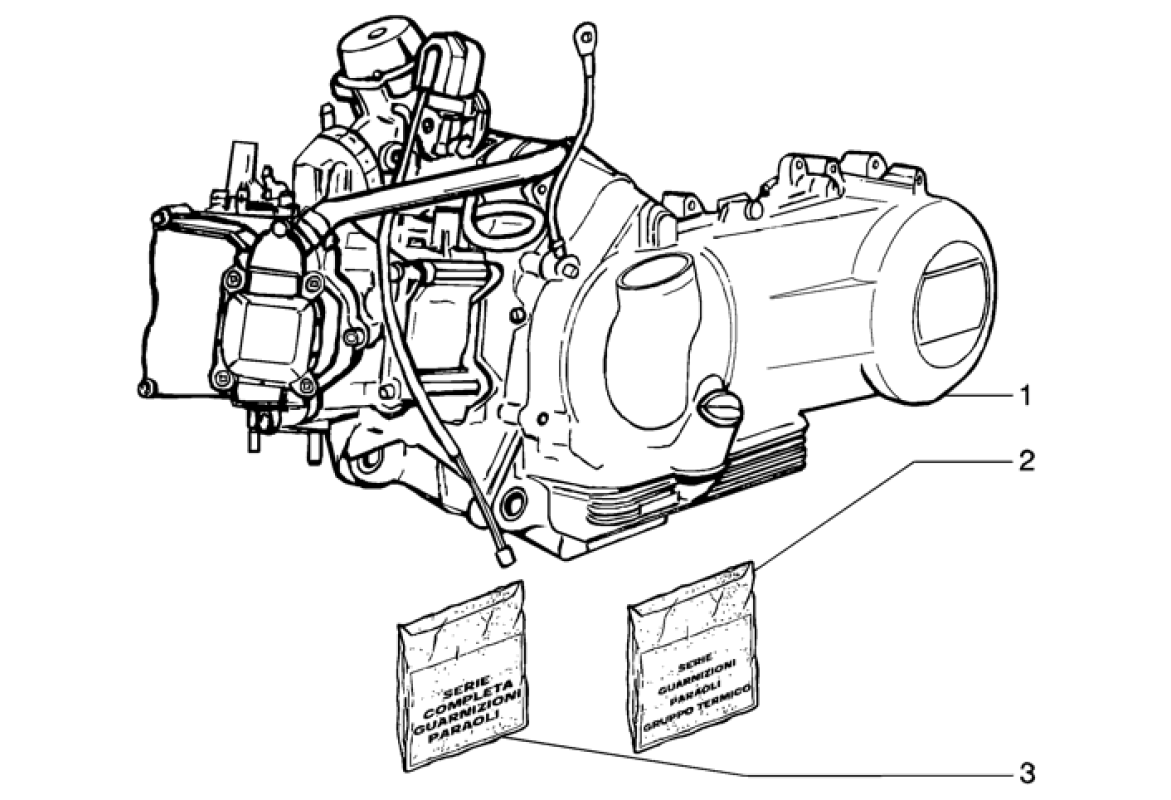 Motor, sady těsnění