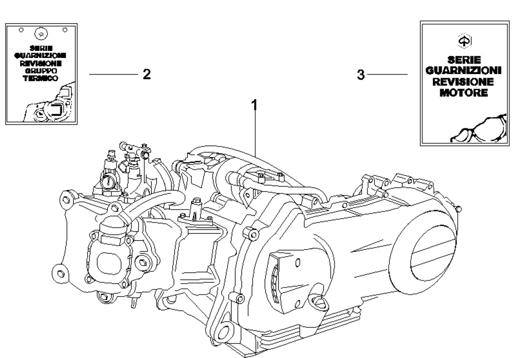 Motor, sady těsnění