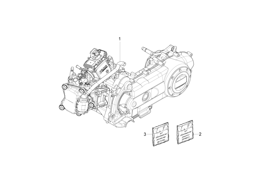 Motor, sady těsnění