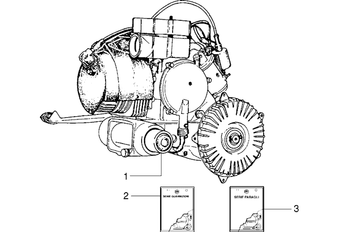 Motor, sady těsnění