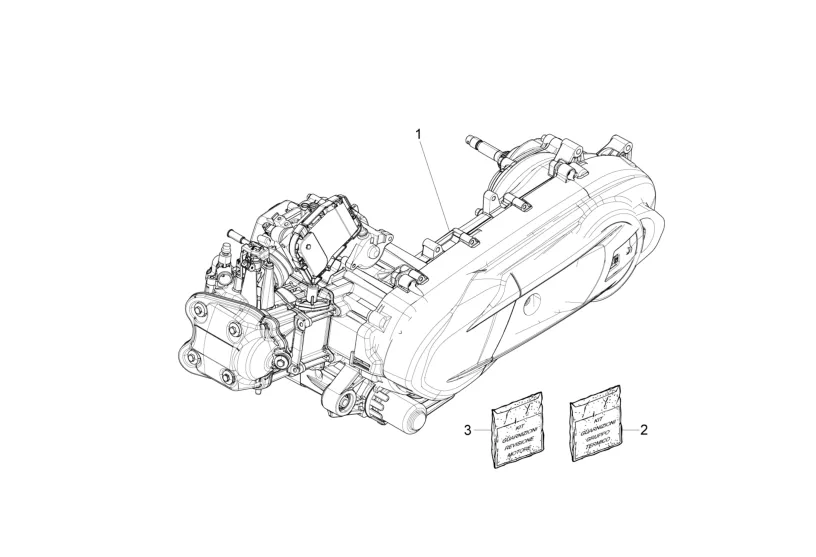 Motor, sady těsnění