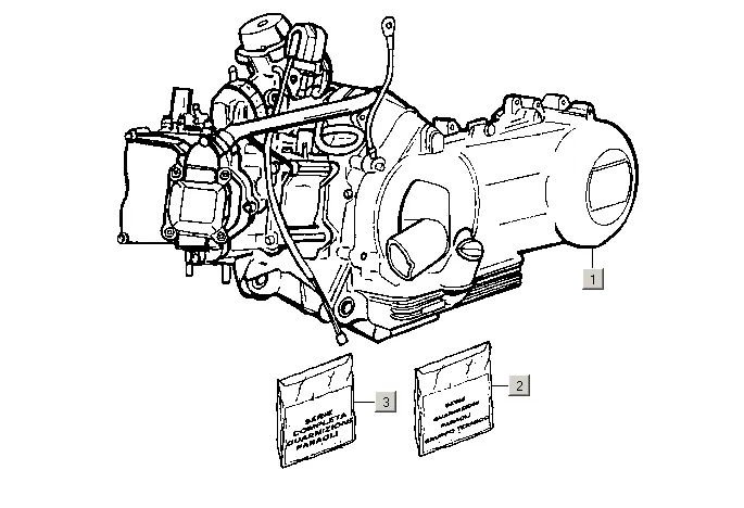 Motor, sady těsnění