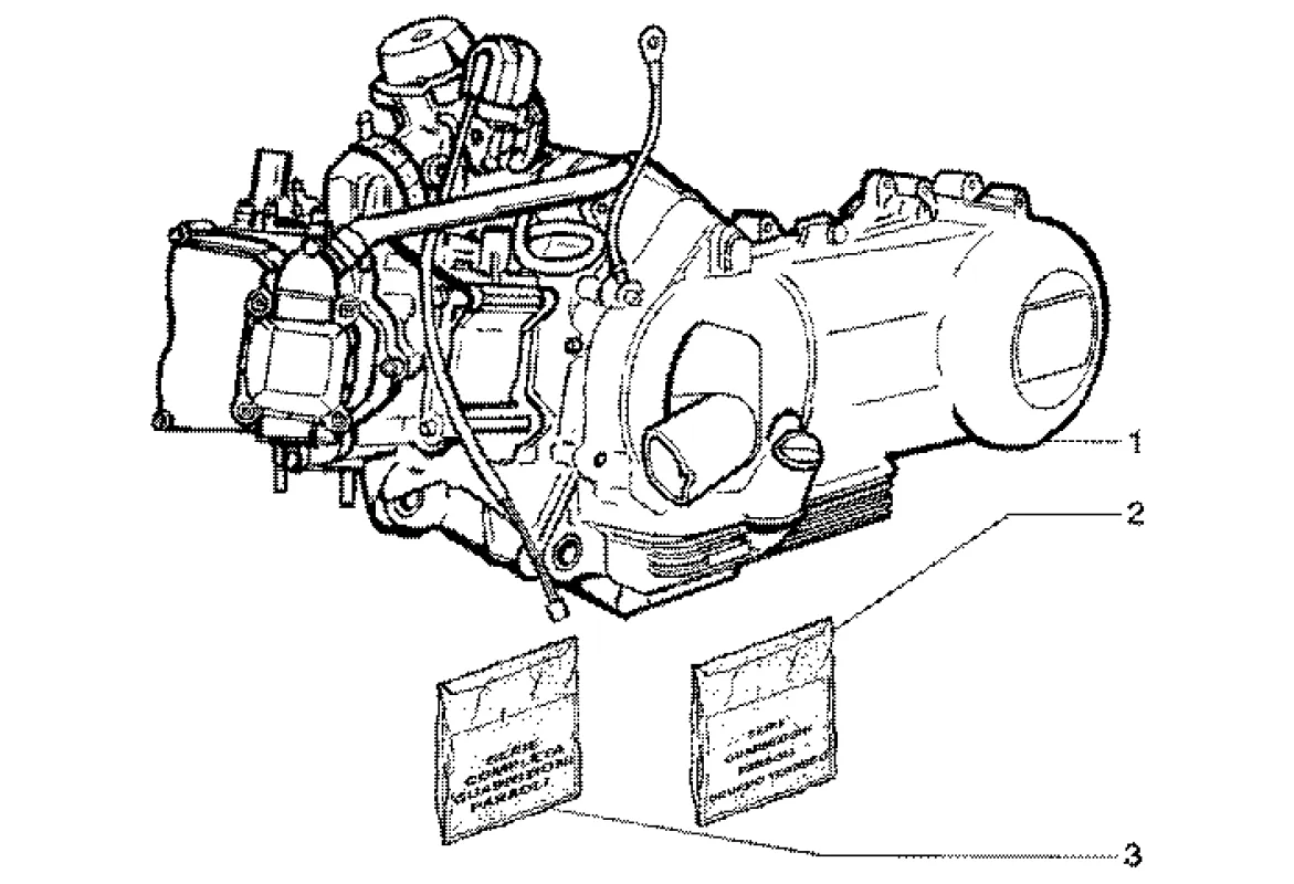 Motor, sady těsnění